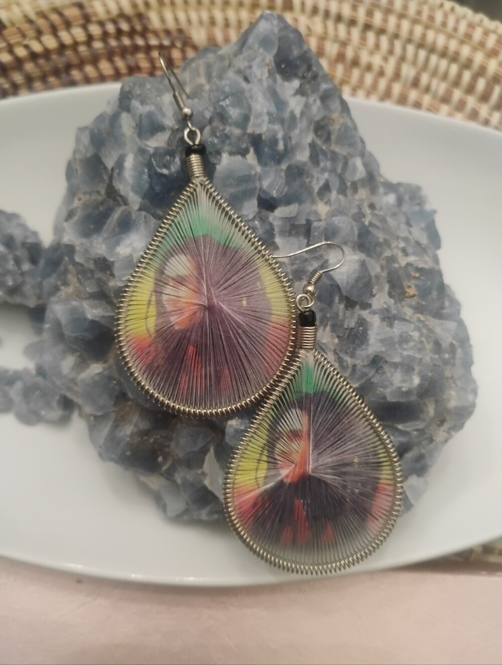 Colorful Bob Marley Wire Earrings NEW